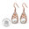Shinatic - SH22500 - Ohrhänger mit Perle, rosevergoldet