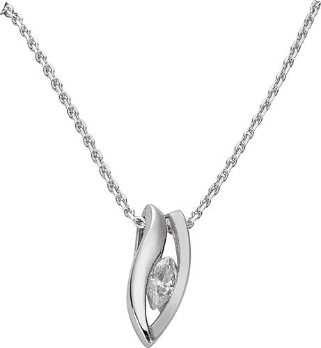 Selexion - Halskette Silber mit Zirkonia.