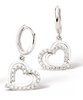 brion ladies earrings with heart pendant