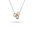 Ti Sento  Necklace made of rhodium plated sterling silver and rose gold plating