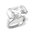 Shinatic ring 925 silver with striking rectangular zirconia