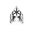 APM Monaco - A15414XBZ - Damenring aus Silber, besetzt mit weissen und schwarzen Zirkonia