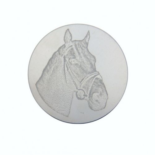 MYiMenso - 29284 - Insignia + Glas - Silber 24mm - Pferd
