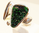 Doro - silver ring with boulder opal & green azurite Gr. 62