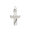Selexion - Anhänger Kreuz Silber rhodiniert teilweise mattiert