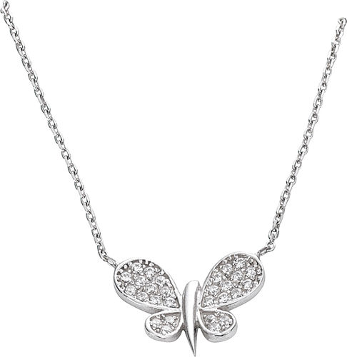 Selexion - Halskette Schmetterling mit Zirkonia