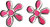 ViPi - Ohrringe pinke Blume