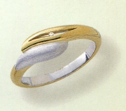 ViPi - 100110R - Damenring Silber vergoldet mit Brillant