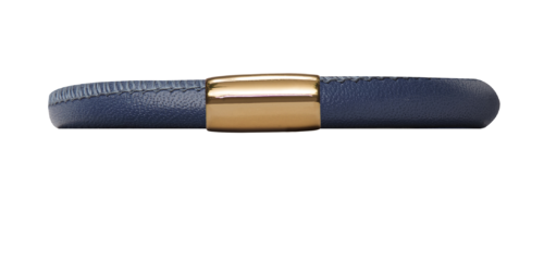 Endless - 125r1 - Armband Leder einreihig Verschluss vergoldet