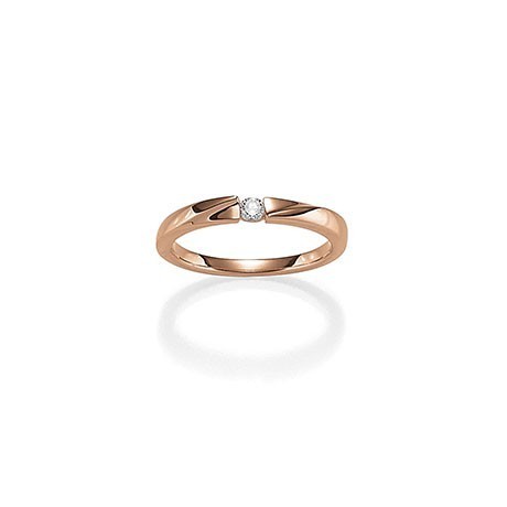 Viventy - 774741_54 -  Ring Silber, rosé vergoldet, Gr. 54 mit Zirkonia